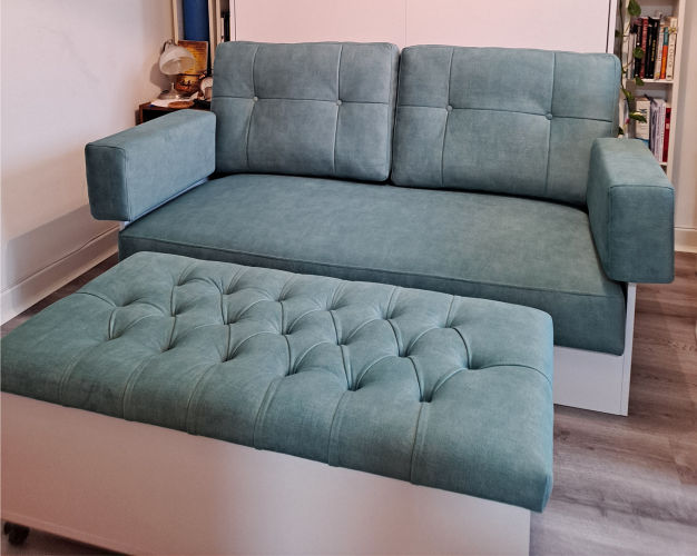 Upholstery Green Ottonam